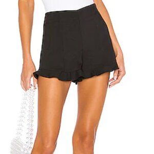 1. STATE Ruffle Hem Short in Black size 10